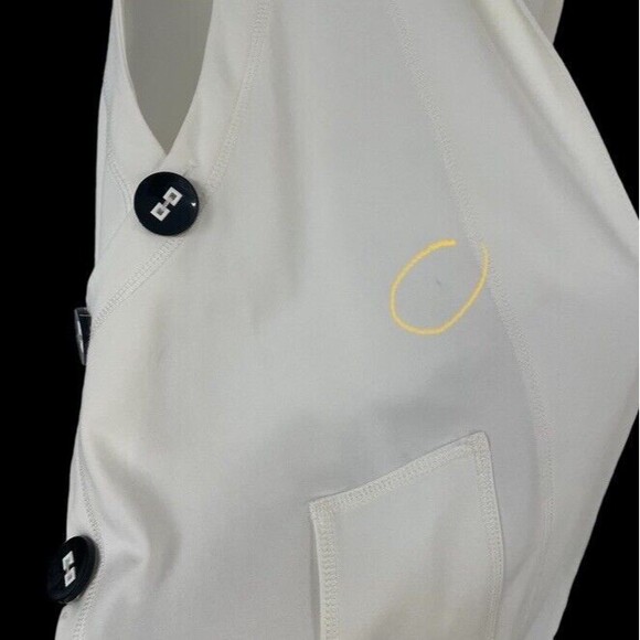 Joseph Ribkoff Duster Vest Cover Up Pockets Designer Chic Artsy Minimalist Mod 4 - Picture 5 of 9